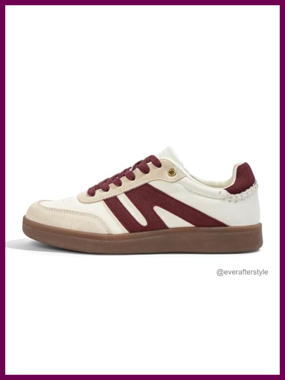 Retro Suede Leather Fashion Sneakers Gum Sole Lace-Up Casual Skate Shoes
